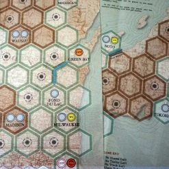 Hollandspiele Board Games Dual Gauge: Honshu & Wisconsin Maps