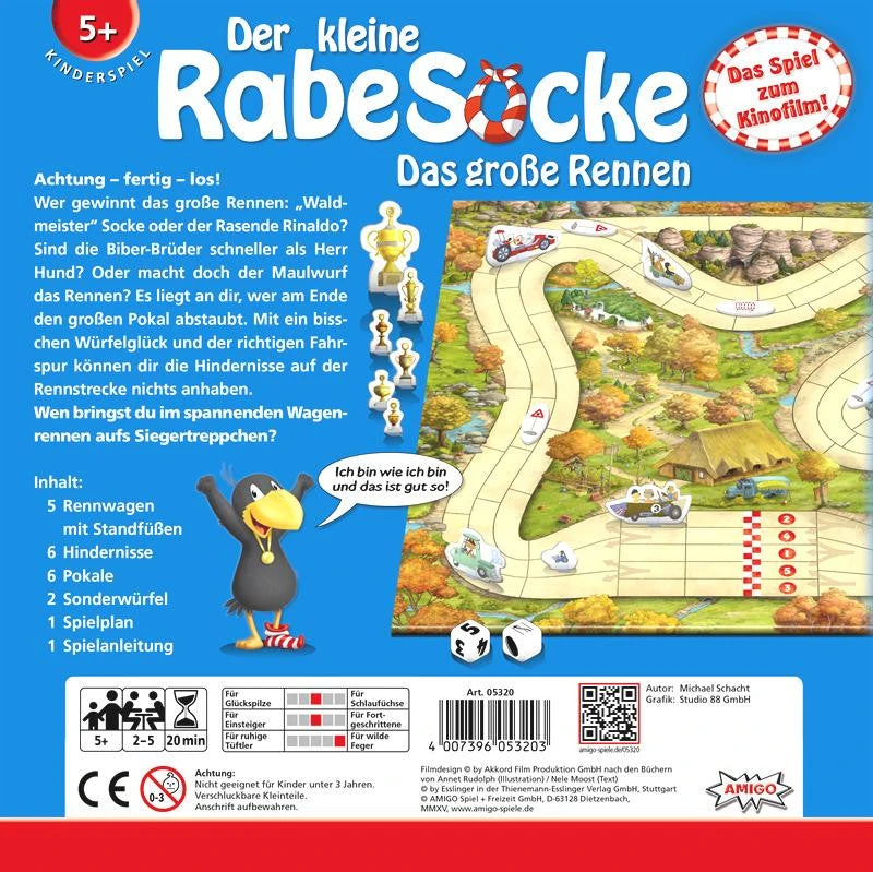 AMIGO Spiel Board Games Der Kleine Rabe Socke: Das Große Rennen (German Import) 2 AMIGO Spiel Board Games Der Kleine Rabe Socke: Das Große Rennen (German Import)