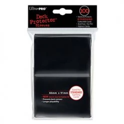 Jun 13-19, 2022 Ultra Pro - PRO-Gloss 100ct Standard Deck Protector® Sleeves: Black