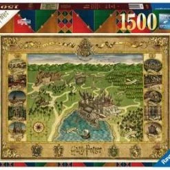 Puzzle - Ravensburger - Harry Potter Hogwarts Map (1500 Pieces)