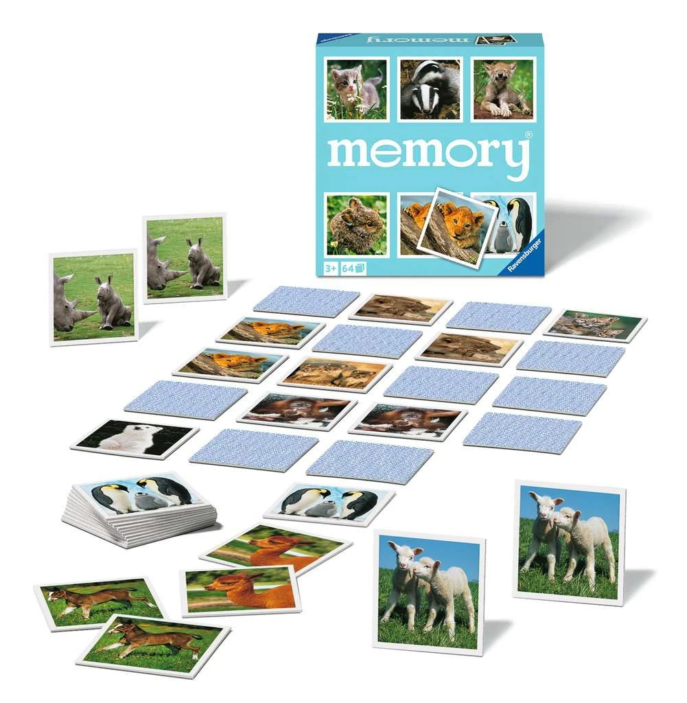 Ravensburger Memory - Animal Babies Large Memory Game Best Selling Children Games 3 Ravensburger Memory - Animal Babies Large Memory Game Best Selling Children Games