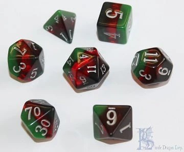 Little Dragon Corp Accessories Birthday Dice - March Bloodstone 1 Little Dragon Corp Accessories Birthday Dice - March Bloodstone