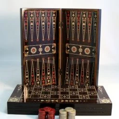 WorldWise Imports Backgammon Set: 19" Floral Decoupage Board Games 5 WorldWise Imports Backgammon Set: 19