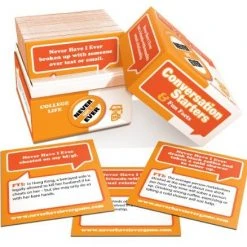 INI Never Have I Ever Conversation Starters: College Life Board Games