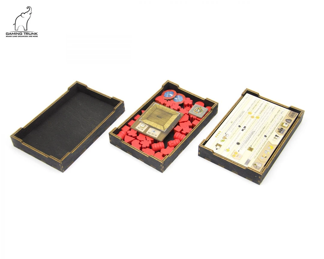 Gaming Trunk - Caledonia Organizer For Clans Of Caledonia™ Revision 2 (Natural Unstained) 4 Gaming Trunk - Caledonia Organizer For Clans Of Caledonia™ Revision 2 (Natural Unstained)