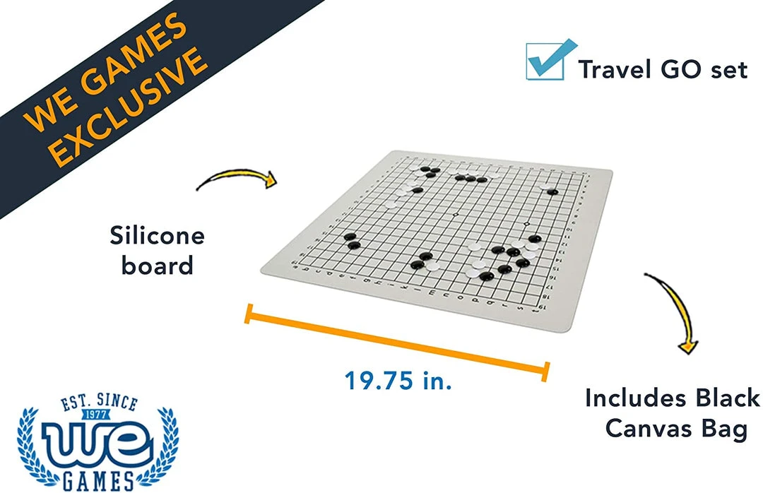 Wood Expressions Go Set Ultimate Compact (20" Silicone Board) Board Games 7 Wood Expressions Go Set Ultimate Compact (20" Silicone Board) Board Games