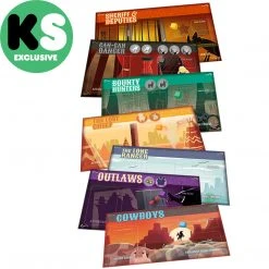 Second Gate Games Cactus Town (Kickstarter SHERIFF Deluxe Edition + 3 EXPANSIONS) Board Games