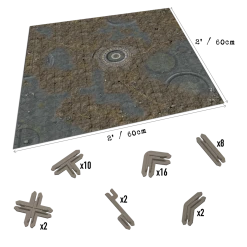 Battle Systems Ltd Battle Systems Scifi Terrain Trader Encampment Core Set (Import) 17 Battle Systems Ltd Battle Systems Scifi Terrain Trader Encampment Core Set (Import)