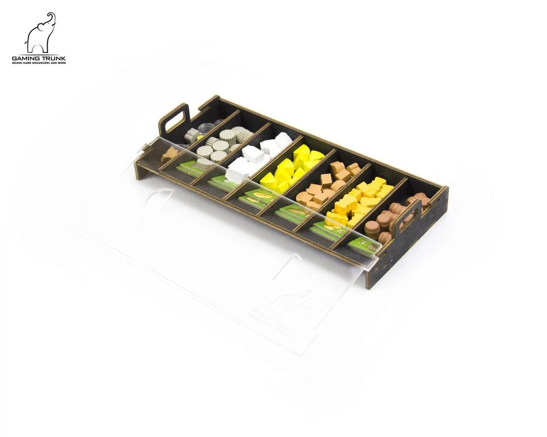 Gaming Trunk - Caledonia Organizer For Clans Of Caledonia™ Revision 2 (Natural Unstained) 5 Gaming Trunk - Caledonia Organizer For Clans Of Caledonia™ Revision 2 (Natural Unstained)