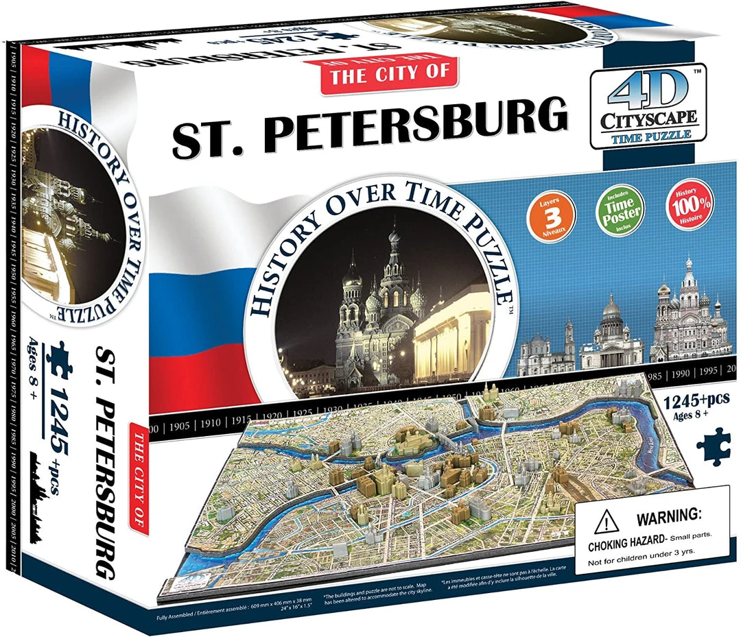 All Sale Items Puzzle - 4D Cityscape - History Over Time Puzzle: St. Petersburg (1245+ Pieces) 1 All Sale Items Puzzle - 4D Cityscape - History Over Time Puzzle: St. Petersburg (1245+ Pieces)