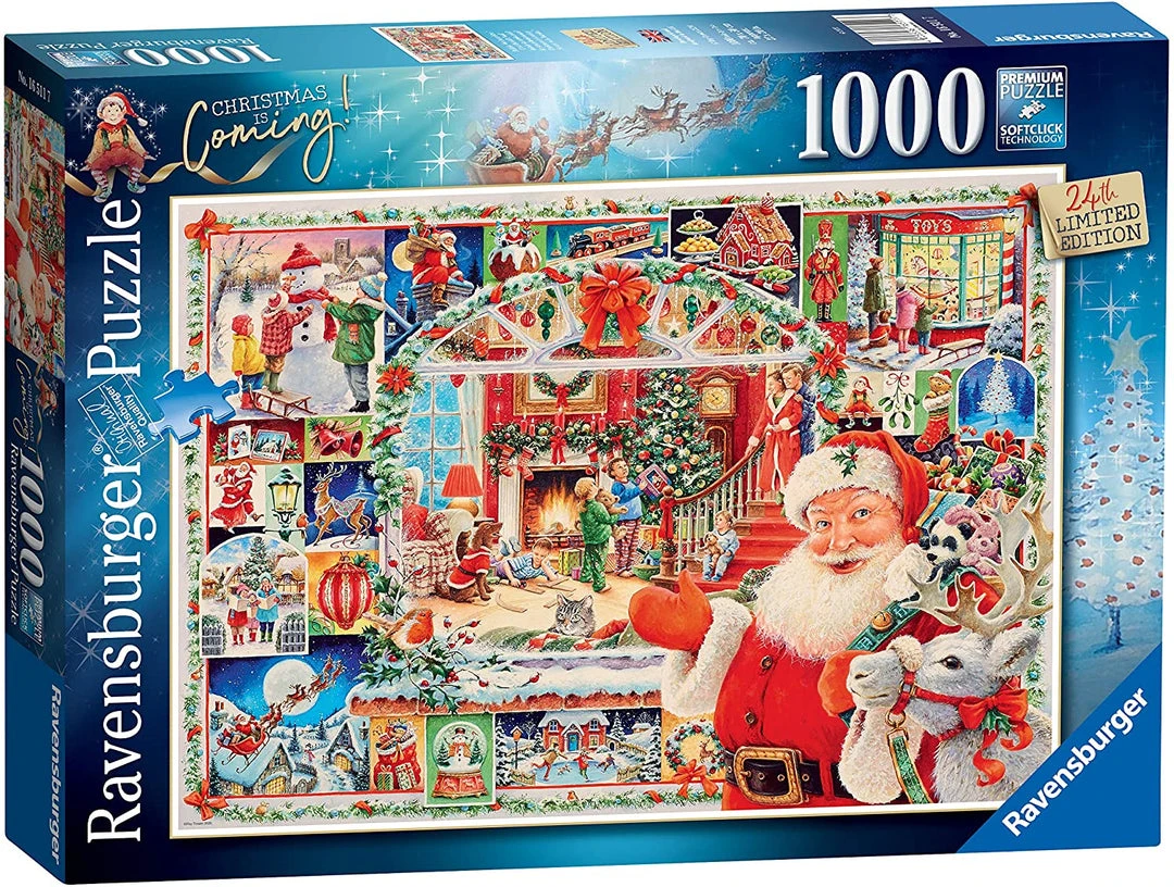Puzzle - Ravensburger - Christmas Is Coming! (1000 Pieces) Jun 27-Jul 3, 2022 1 Puzzle - Ravensburger - Christmas Is Coming! (1000 Pieces) Jun 27-Jul 3, 2022