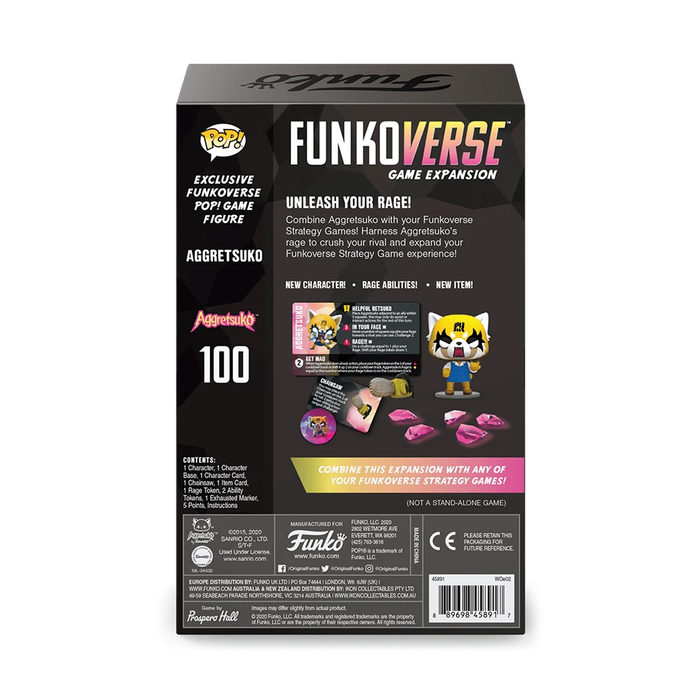 Funko Games Funkoverse Strategy Game: Aggretsuko 100 2 Funko Games Funkoverse Strategy Game: Aggretsuko 100