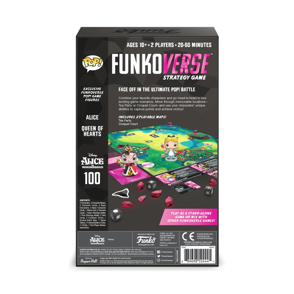 Funko Games Funkoverse Strategy Game: Alice In Wonderland 100 2 Funko Games Funkoverse Strategy Game: Alice In Wonderland 100