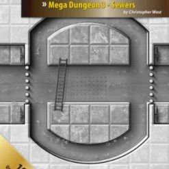 Gaming Paper Adventure Maps: Mega Dungeon 3 – Sewers