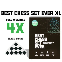 Chess Geeks Board Games Best Chess Set Ever (XL Blue)