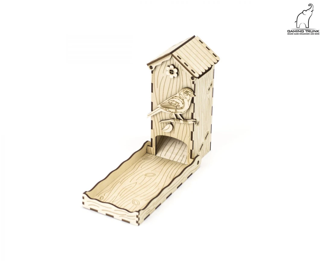 Gaming Trunk - Chickadee Dice Tower (Natural Unstained) 1 Gaming Trunk - Chickadee Dice Tower (Natural Unstained)