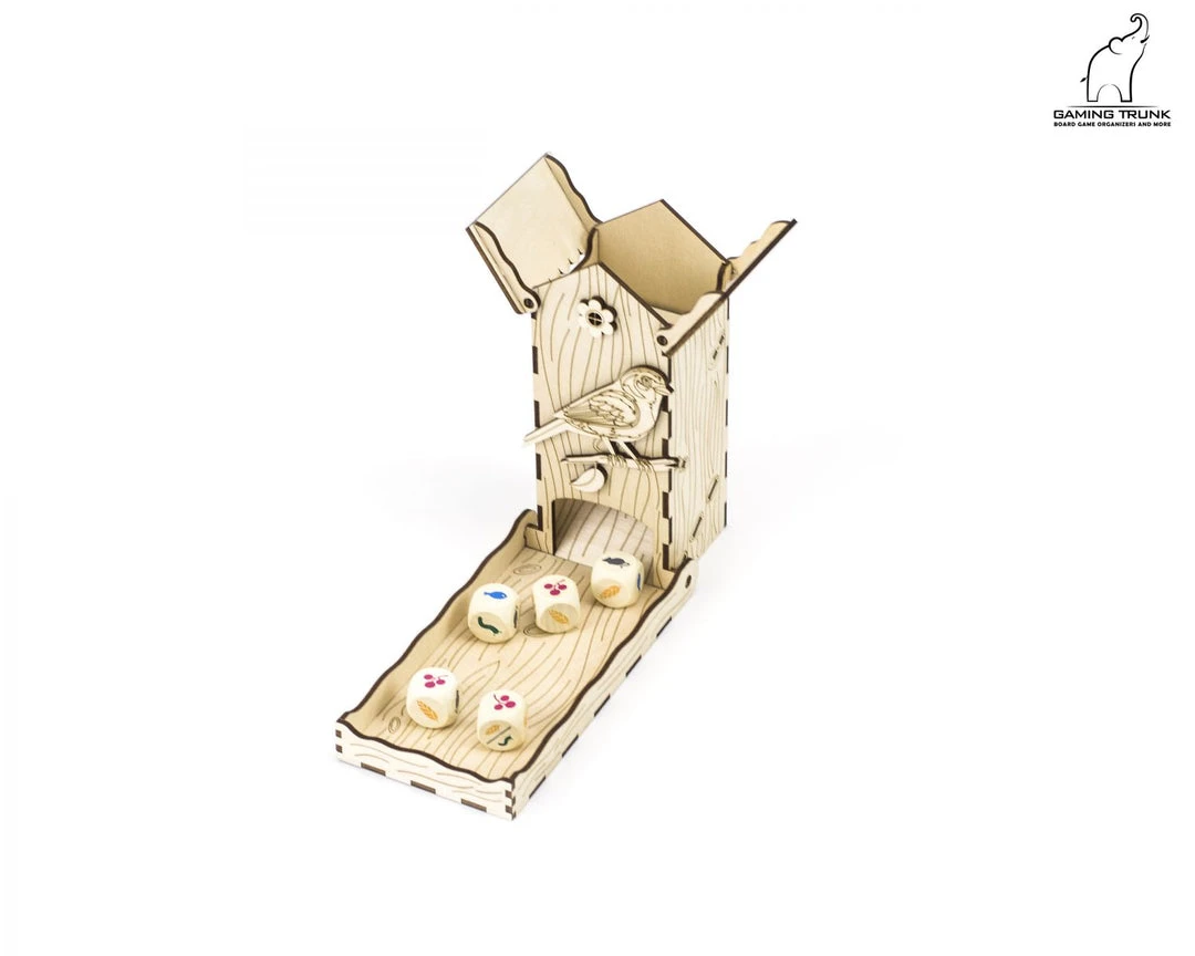 Gaming Trunk - Chickadee Dice Tower (Natural Unstained) 3 Gaming Trunk - Chickadee Dice Tower (Natural Unstained)