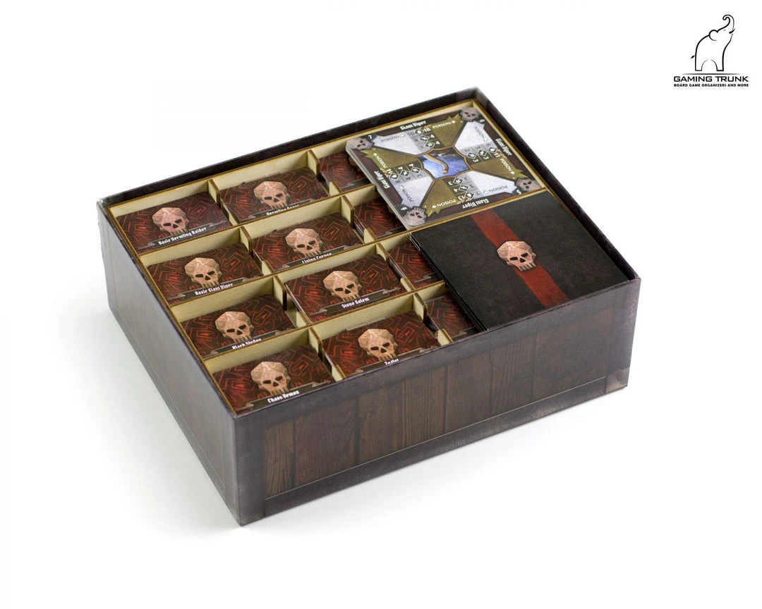 Gaming Trunk - Lion Jaws Organizer Compatible With Gloomhaven: Jaws Of The Lion (Natural Unstained) 4 Gaming Trunk - Lion Jaws Organizer Compatible With Gloomhaven: Jaws Of The Lion (Natural Unstained)