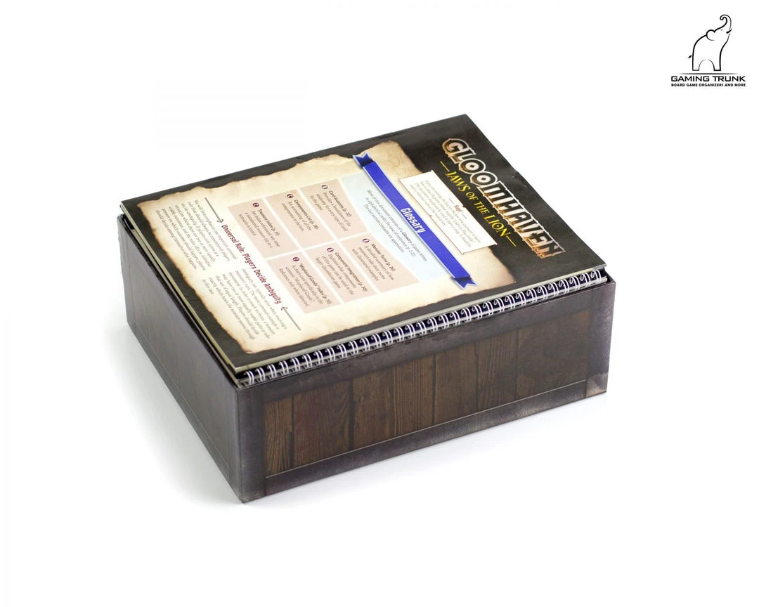 Gaming Trunk - Lion Jaws Organizer Compatible With Gloomhaven: Jaws Of The Lion (Natural Unstained) 8 Gaming Trunk - Lion Jaws Organizer Compatible With Gloomhaven: Jaws Of The Lion (Natural Unstained)