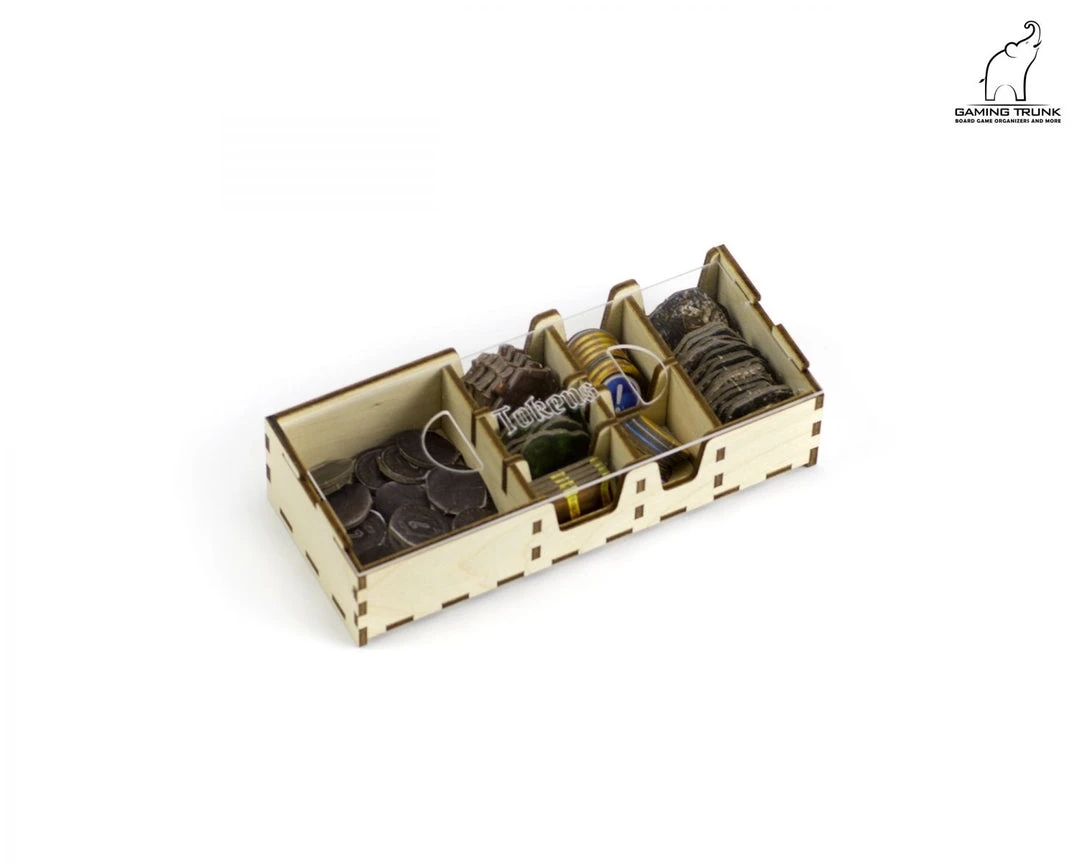 Gaming Trunk - Lion Jaws Organizer Compatible With Gloomhaven: Jaws Of The Lion (Natural Unstained) 16 Gaming Trunk - Lion Jaws Organizer Compatible With Gloomhaven: Jaws Of The Lion (Natural Unstained)