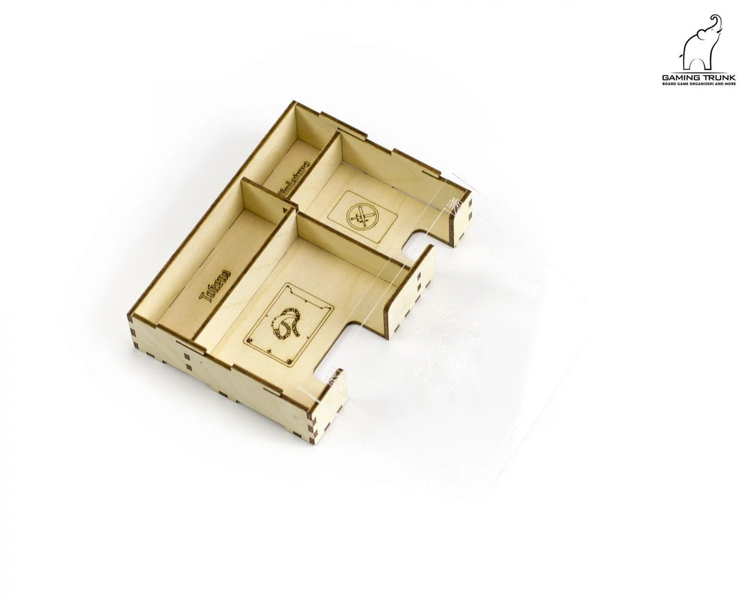 Gaming Trunk - Lion Jaws Organizer Compatible With Gloomhaven: Jaws Of The Lion (Natural Unstained) 14 Gaming Trunk - Lion Jaws Organizer Compatible With Gloomhaven: Jaws Of The Lion (Natural Unstained)