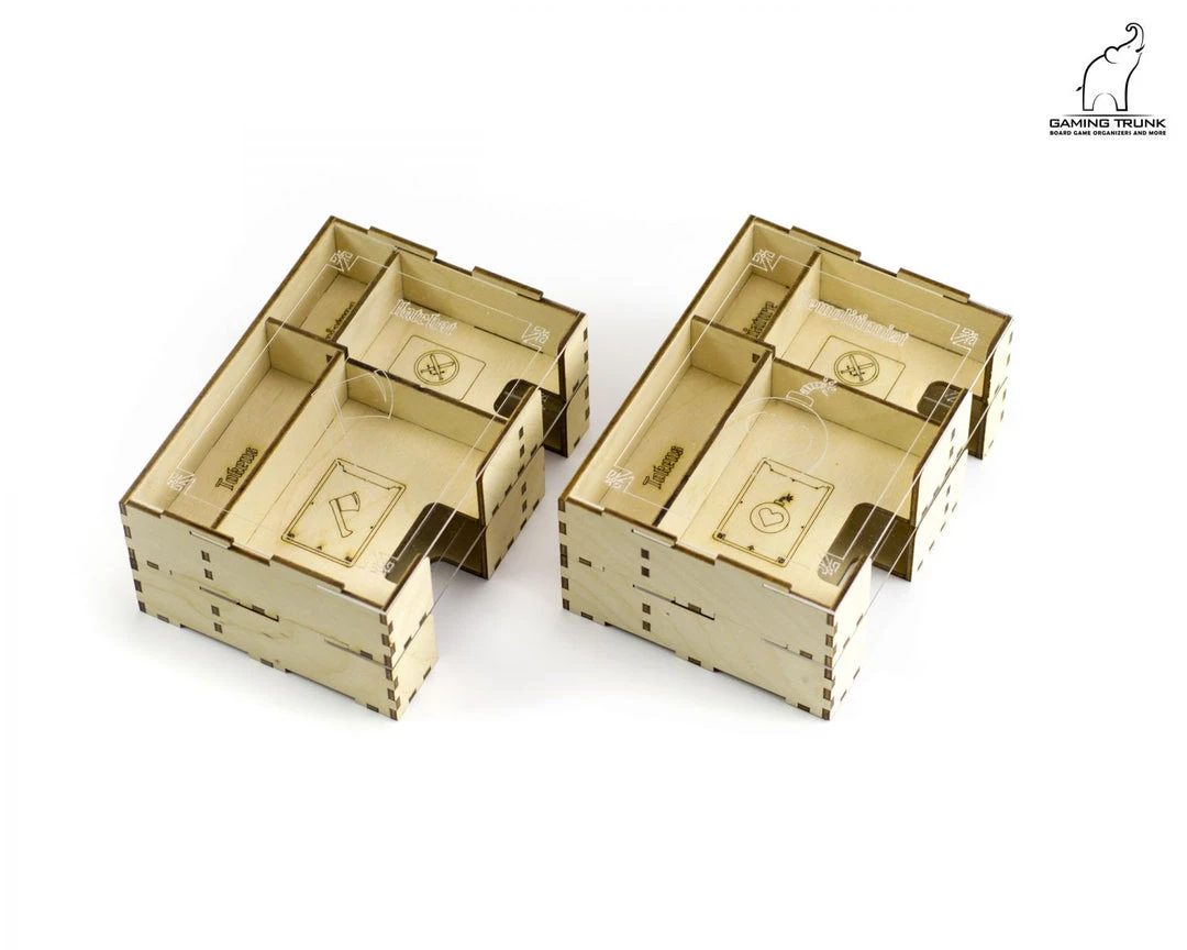 Gaming Trunk - Lion Jaws Organizer Compatible With Gloomhaven: Jaws Of The Lion (Natural Unstained) 15 Gaming Trunk - Lion Jaws Organizer Compatible With Gloomhaven: Jaws Of The Lion (Natural Unstained)