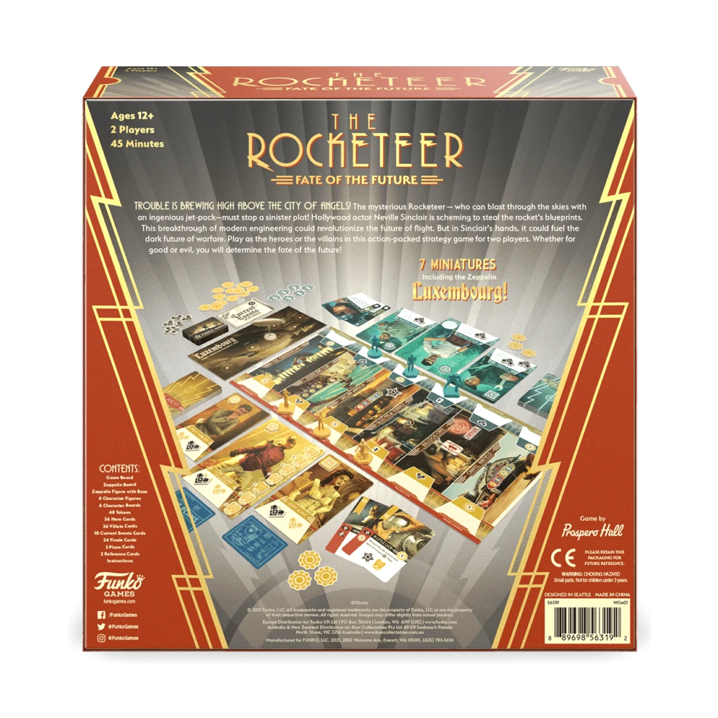 Funko Games Board Games The Rocketeer: Fate Of The Future 2 Funko Games Board Games The Rocketeer: Fate Of The Future