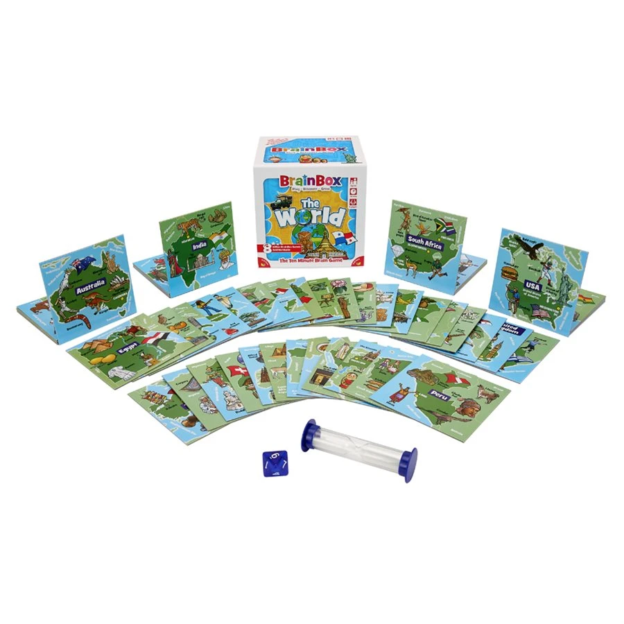 Green Board Game Co. Board Games BrainBox: World *PRE-ORDER* 3 Green Board Game Co. Board Games BrainBox: World *PRE-ORDER*