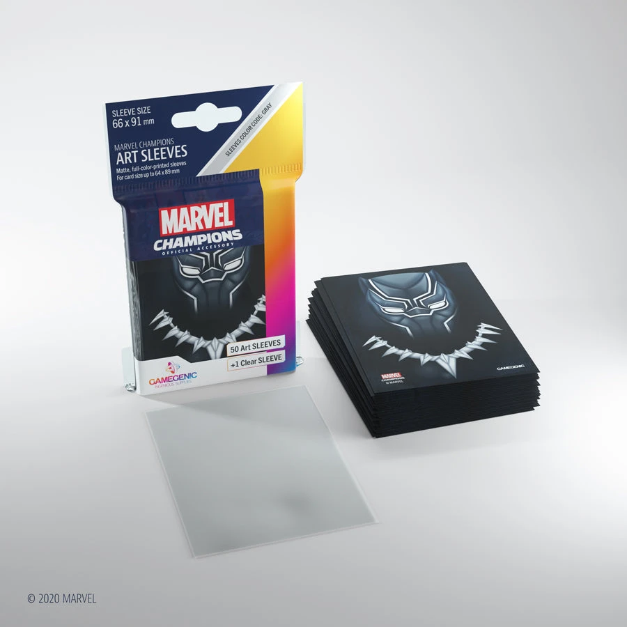 Gamegenic - Marvel Champions Art Sleeves - Black Panther (50ct) 2 Gamegenic - Marvel Champions Art Sleeves - Black Panther (50ct)