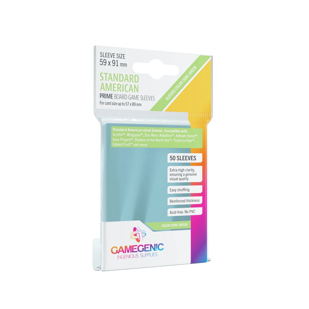 Gamegenic - Prime Standard American-Sized Sleeves (50ct) 1 Gamegenic - Prime Standard American-Sized Sleeves (50ct)