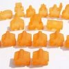 Hans Im Glück Import Games Carcassonne: Meeple - Complete Toy Figure Set (19 Pieces) (Frozen Orange) (Import)