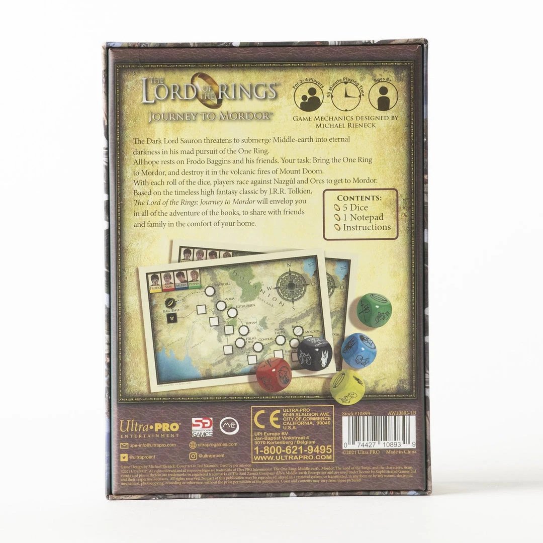 Ultra PRO The Lord Of The Rings: Journey To Mordor Board Games 2 Ultra PRO The Lord Of The Rings: Journey To Mordor Board Games