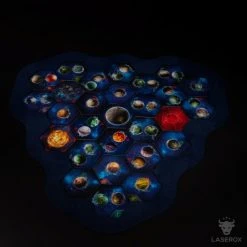 Laserox - Twilight Imperium Map Frame (3 Player Module) (Black) Import Games
