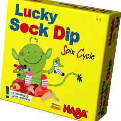 HABA Board Games Lucky Sock Dip: Spin Cycle