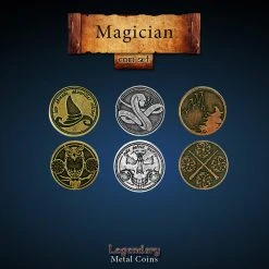 Drawlab Entertainment Legendary Metal Coins: Season 5 - Magician Coin Set (24 Pcs) All Sale Items