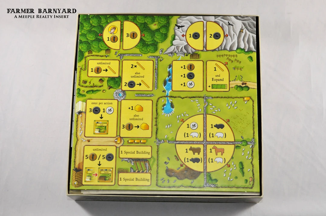 Meeple Realty - Farmer’s Barnyard (Compatible With Agricola All Creatures) 7 Meeple Realty - Farmer’s Barnyard (Compatible With Agricola All Creatures)