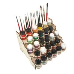 The Broken Token Broken Token - Modular Paint Rack - Straight - 35mm Pot Style Jars