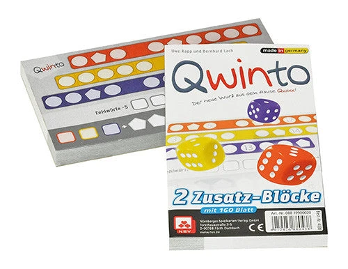 Nürnberger-Spielkarten-Verlag Qwinto Zusatzblöcke (German Import) Board Games 1 Nürnberger-Spielkarten-Verlag Qwinto Zusatzblöcke (German Import) Board Games