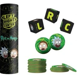 The Op Left Right Center: Rick And Morty Dice Game Board Games