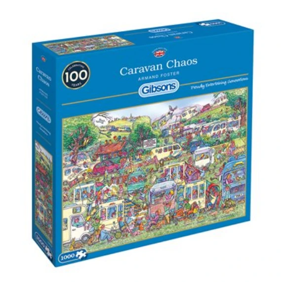 Puzzle - Gibsons - Caravan Chaos (1000 Pieces) 1 Puzzle - Gibsons - Caravan Chaos (1000 Pieces)