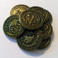 MeepleSource Scythe Promo #10 - 15 Metal $2 Coins