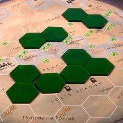 The Broken Token Broken Token - Transparent Green 34mm Hex Tiles (10)