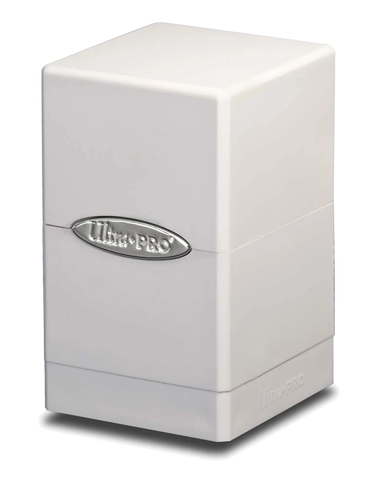 Ultra Pro Satin Tower Deck Box - Arctic White Deck Boxes 1 Ultra Pro Satin Tower Deck Box - Arctic White Deck Boxes