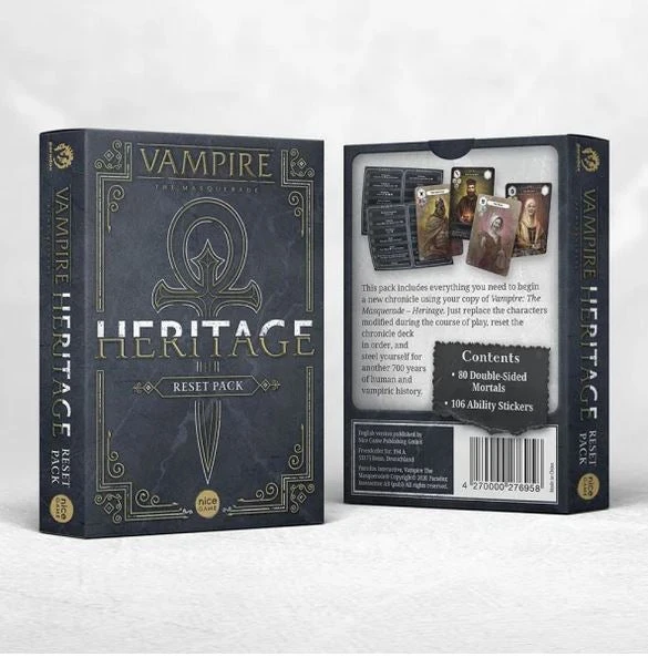 Nice Game Publishing Vampire: The Masquerade – Heritage Reload Pack Add-On (Import) Board Games 1 Nice Game Publishing Vampire: The Masquerade – Heritage Reload Pack Add-On (Import) Board Games