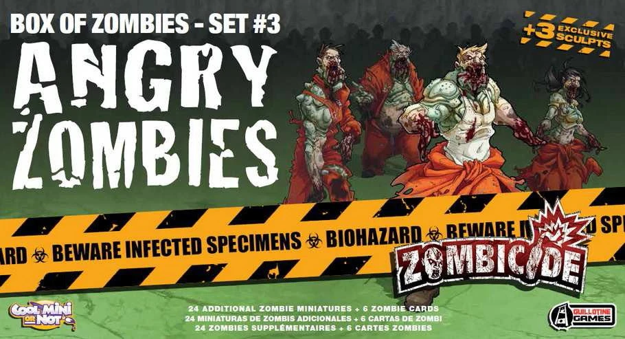 Guillotine Games Board Games Zombicide Box Of Zombies Set #3: Angry Zombies 1 Guillotine Games Board Games Zombicide Box Of Zombies Set #3: Angry Zombies