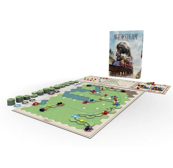 Eagle-Gryphon Games Board Games Age Of Steam Deluxe: KS Bundle 4 Eagle-Gryphon Games Board Games Age Of Steam Deluxe: KS Bundle