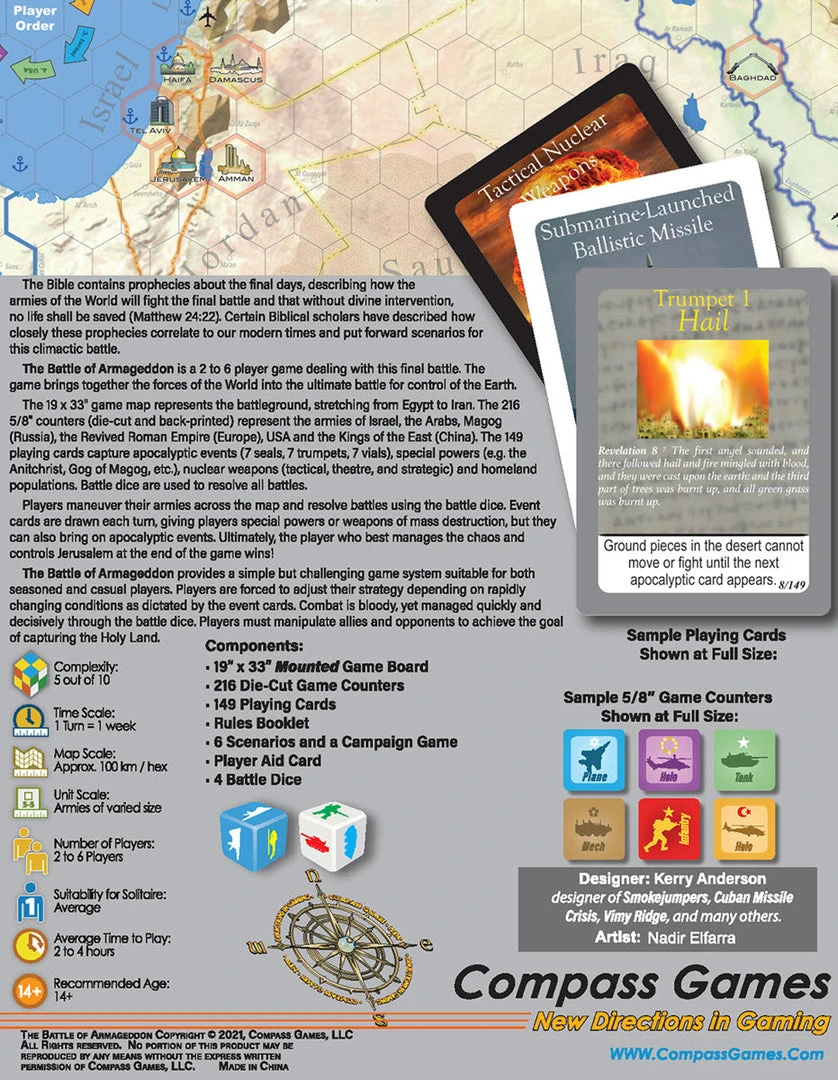 Compass Games The Battle Of Armageddon: Deluxe Edition Board Games 2 Compass Games The Battle Of Armageddon: Deluxe Edition Board Games