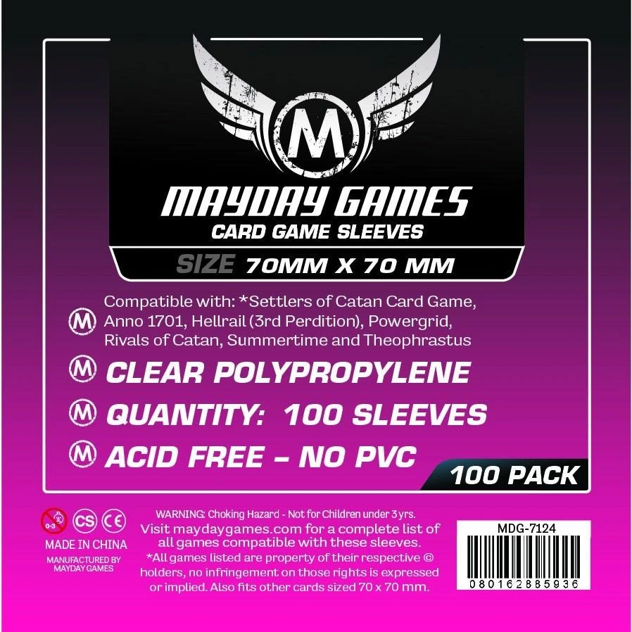 Mayday Games Mayday Sleeves - Small Square Card Sleeves Jun 13-19, 2022 1 Mayday Games Mayday Sleeves - Small Square Card Sleeves Jun 13-19, 2022
