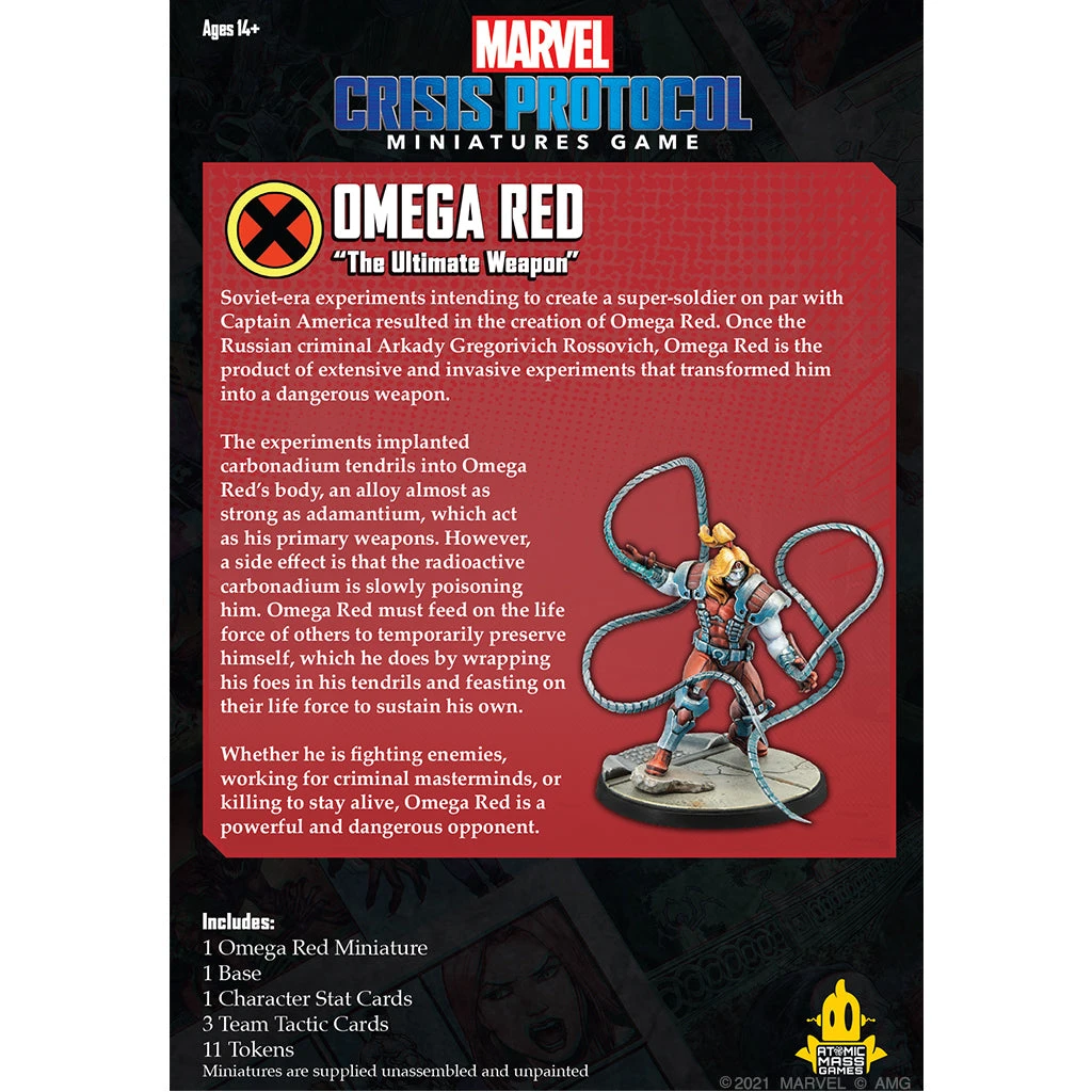 Atomic Mass Games Marvel: Crisis Protocol - Omega Red Board Games 2 Atomic Mass Games Marvel: Crisis Protocol - Omega Red Board Games