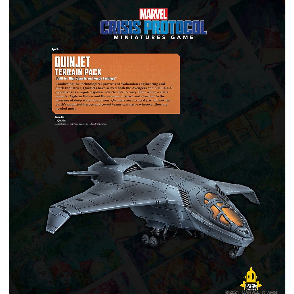 Atomic Mass Games Marvel: Crisis Protocol – Quinjet Terrain Pack 3 Atomic Mass Games Marvel: Crisis Protocol – Quinjet Terrain Pack